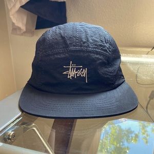 FA18 Stussy 5 Panel Black Cap